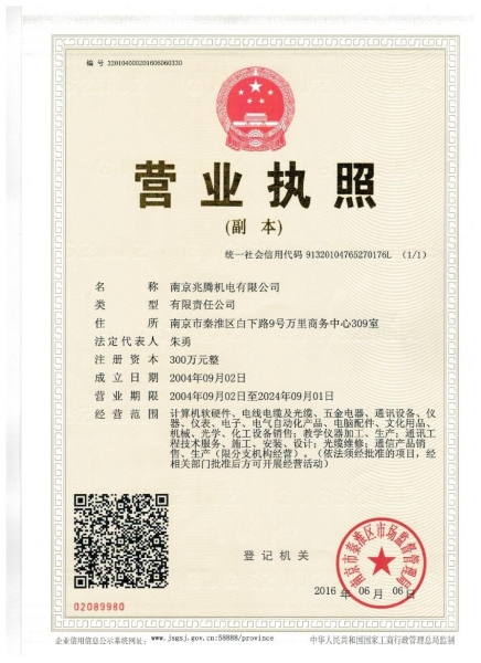 The business license