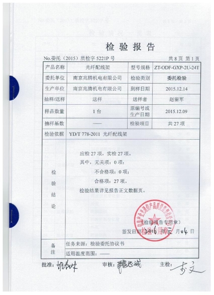 Inspection report